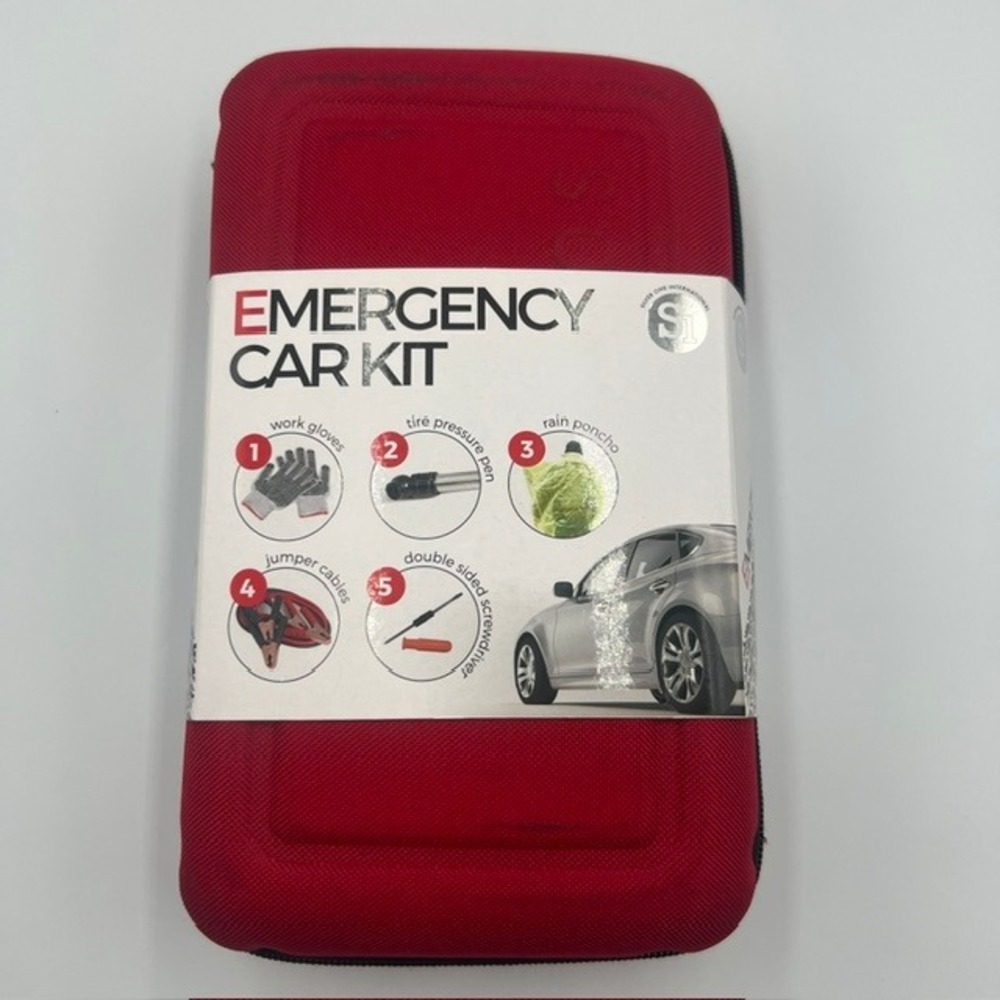 Emergency Car Kit Roadside Assistance Auto Safety Jumper Cables with‎ Gloves